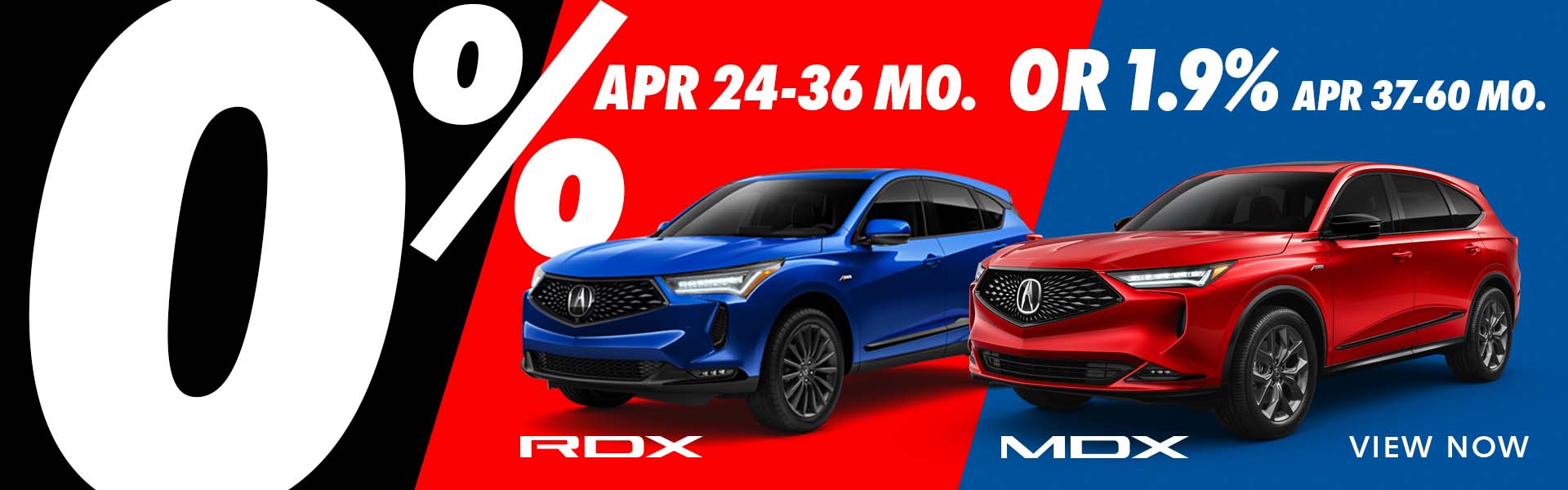 0% APR on RDX and MDX